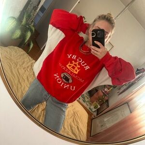 Vintage Nike Red Rugby Sweatshirt